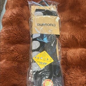 Burton Black & Gray Circle-Pattern Snowboard Socks large